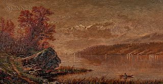 John William Casilear (American, 1811-1893)  Autumn Lake View