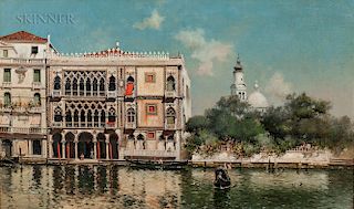 Warren Sheppard (American, 1858-1937)  Venetian Palazzo
