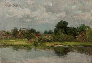 John Joseph Enneking (American, 1841-1916)  Hyde Park on the Neponset