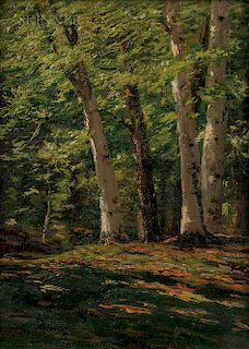 Charles Partridge Adams (American, 1858-1942)  Vermont Beech Trees