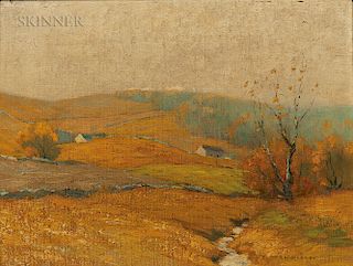 Bruce Crane (American, 1857-1937)  Golden Afternoon, Mohawk Valley