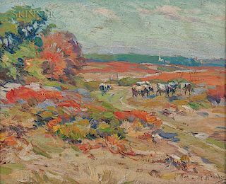 Mabel May Woodward (American, 1877-1945)  Seaside Pasture