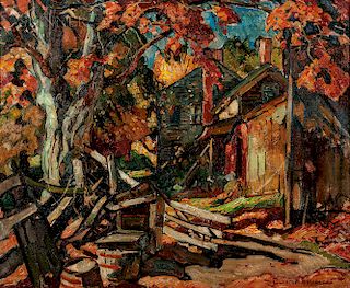 William Lester Stevens (American, 1888-1969)  Autumn Farm