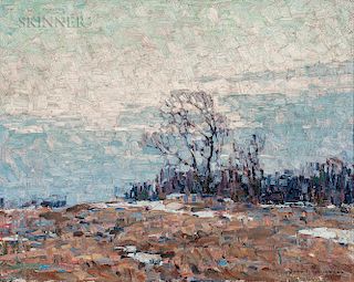 John Folinsbee (American, 1892-1972)  Untitled, Winter Thaw