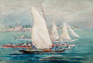 Reynolds Beal (American, 1867-1951)  Annapolis, 1924