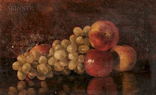 Fall River School, 19th Century  Still Life with Fruit
