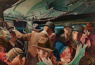 John Rutherford Boyd (American, 1884-1951)  In the Subway
