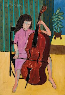 Rex Jesse Ashlock (American, 1918-1999)  Cellist (Margaret Jane 1952)
