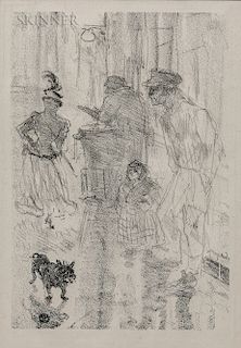 Henri de Toulouse-Lautrec (French, 1864-1901)  Le marchand de marrons (The Roasted-Chestnut Vendor)