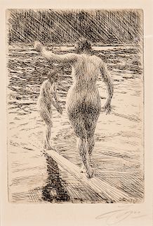 Anders Zorn (Swedish, 1860-1920)  Balance