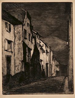 James Abbott McNeill Whistler (American, 1834-1903)  Street at Saverne
