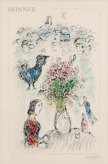 Marc Chagall (Russian/French, 1887-1985)  Le bouquet rose