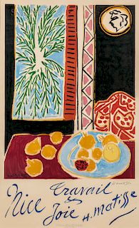 After Henri Matisse (French, 1869-1954)  Nice Travail et Joie
