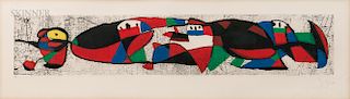 Joan Miró (Spanish, 1893-1983)  Les Troglodytes I