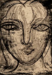 Pablo Picasso (Spanish, 1881-1973)  Portrait de Marie-Thérèse de face