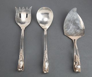 DeMatteo Silver Pastry & Salad Servers Group 3