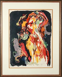 Karel Appel "La Femme" Lithograph in Colors