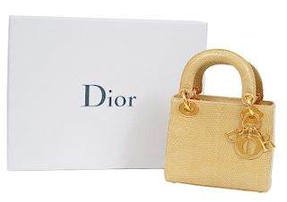 Christian Dior Mini Lady Dior Lizard Bag