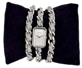 Chanel Silver Ltd. Edition Triple Chain Watch