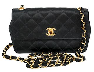 Chanel Classic Mini Satin Shoulder Flap Bag