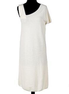 Chanel White Wool Sweater Dress Sz 40