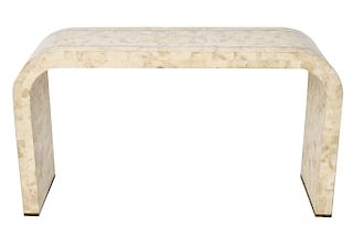 Maitland Smith Tessellated Stone Console Table