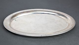 German Continental Silver Oval Tray