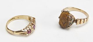 18K Gold Victorian Ladies Ring