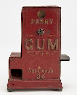 Columbus 36 Penny Gum Dispenser 1915