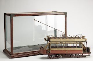 Period Carved Piccadilly Trolley Model in Original