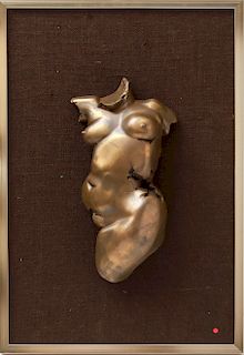 Giovanni Schoeman Nude "Torso" Metal Sculpture