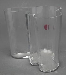Alvar Aalto Colorless Glass "Savoy" Vase