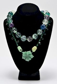 Jade, Hardstone, Quartz & Glass Necklace