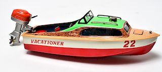 Line Mar Toys Cabin Cruiser w Outboard Motor