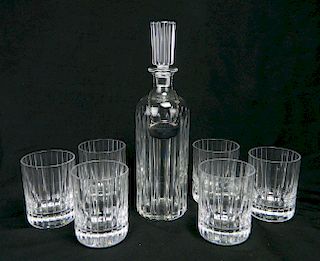 Baccarat Crystal decanter and glasses