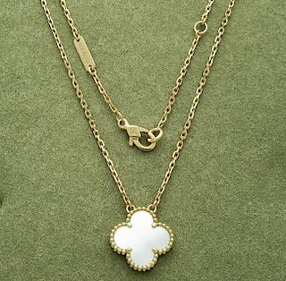 Van Cleef & Arpels Magic Alhambra Mother of Pearl Necklace