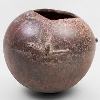 African Pottery Ovoid Bowl