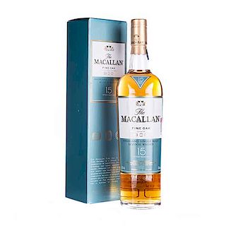 The Macallan. 15 años. Highland Single Malt. Scotch Whisky. Scotland.
