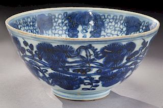 Chinese Ming blue & white bowl,