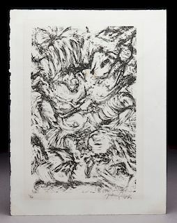 Jackson Pollock "Untitled" offset lithograph.