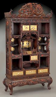 Japanese cabinet on stand,