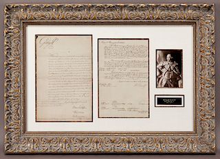King George III document signed, "George R".