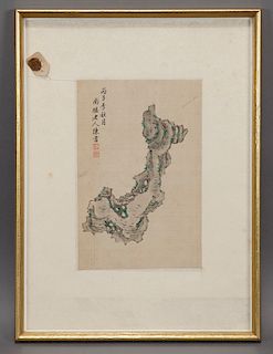 Chen Shu watercolor on silk,