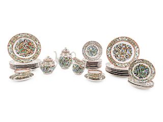 A Set of Forty-One Chinese Export Famille Rose Porcelain Partial Tea Service
Tallest: height 6 1/2 in., 17 cm. 