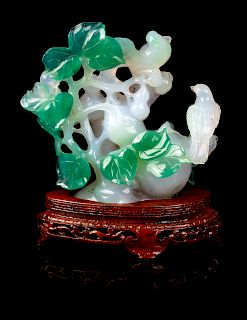 A Chinese Agate Carving
Height 5 in., 13 cm. 