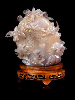A Chinese Agate Carving 
Height 5 1/4 in., 13 cm. 