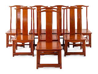 A Set of Eight Chinese Yokeback Chairs
Each: height 46 in., 117 cm.