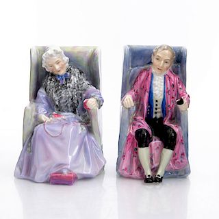 2 ROYAL DOULTON FIGURINES, DARBY, JOAN