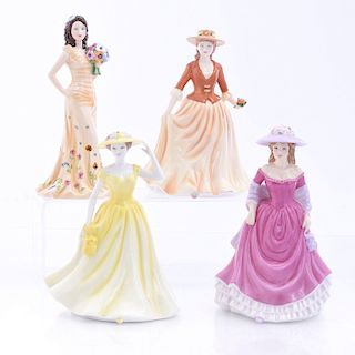 4 ROYAL DOULTON LADY FIGURINES