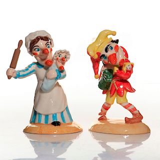 PAIR OF BESWICK WARE FIGURINES, PUNCH AND JUDY
